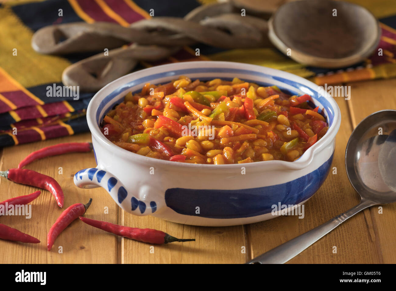 Chakalaka Spicy Vegetable Side Dish South Africa Food Stock Photo Alamy