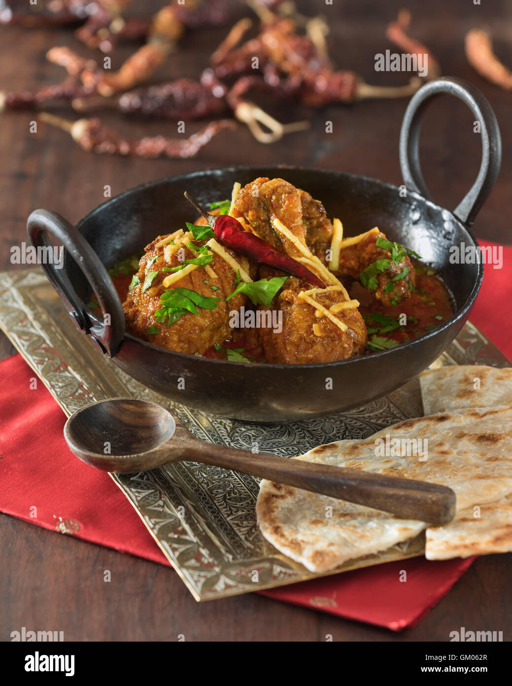 Kadai chicken. Karahi murgh. Food India Pakistan Stock Photo Alamy