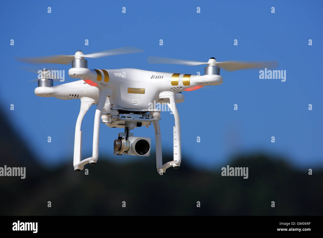 Drone in the sky Stock Photo