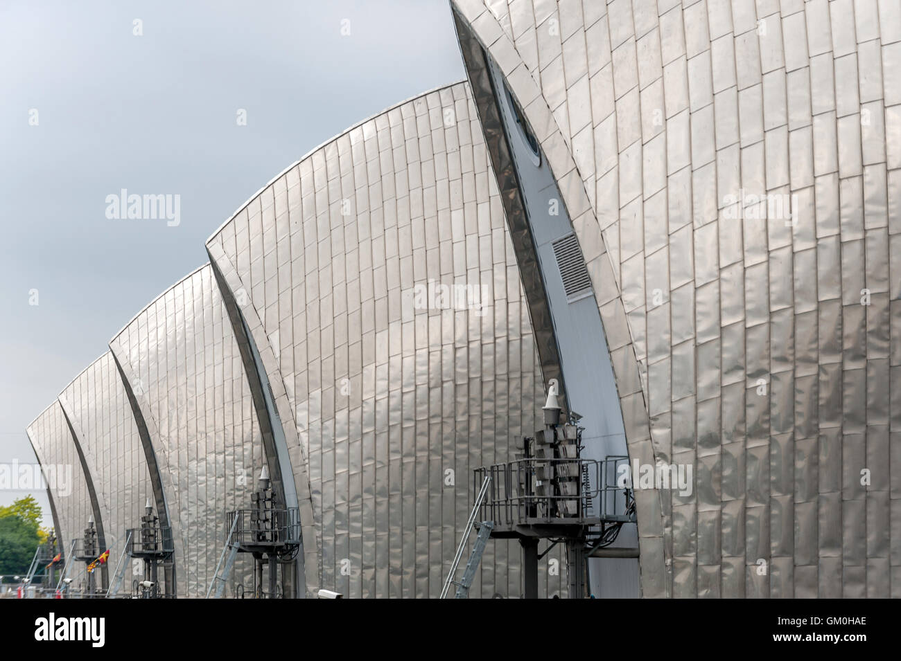 The Thames Flood Barrier at Greenwich Stock Photo