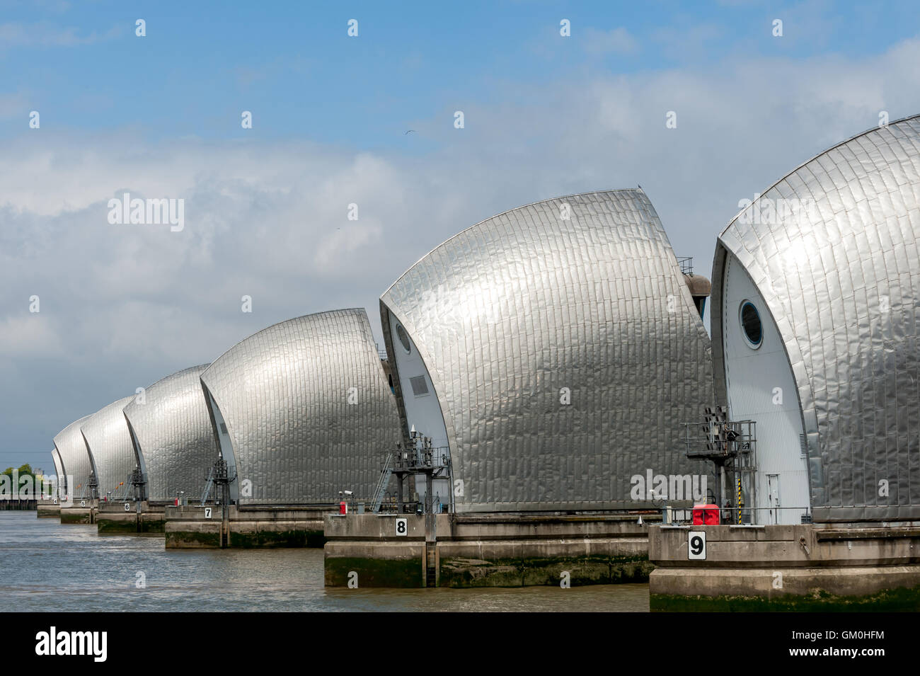 The Thames Flood Barrier at Greenwich Stock Photo - Alamy