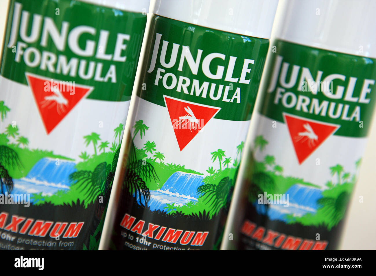 Jungle Formula Mosquito repellent spray Stock Photo