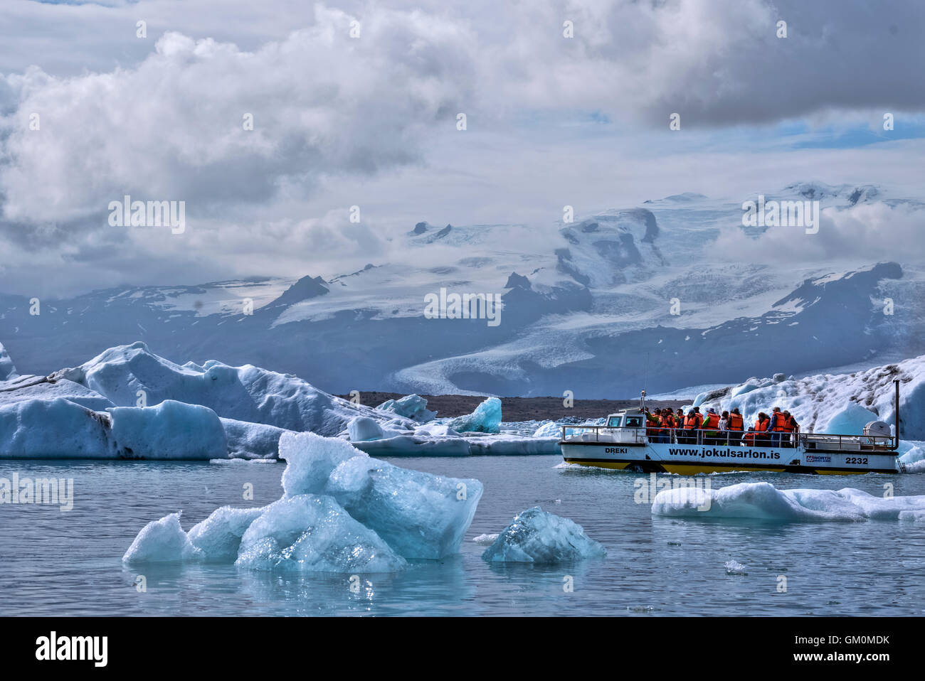 Jokulsarlon, Iceberg, Vatnajokull National Park, Breidamerkurjokull glacier, Iceland Stock Photo