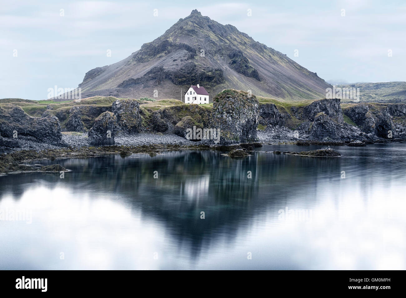 Arnastapi, Hellnar, Snaefellsnes, Iceland Stock Photo