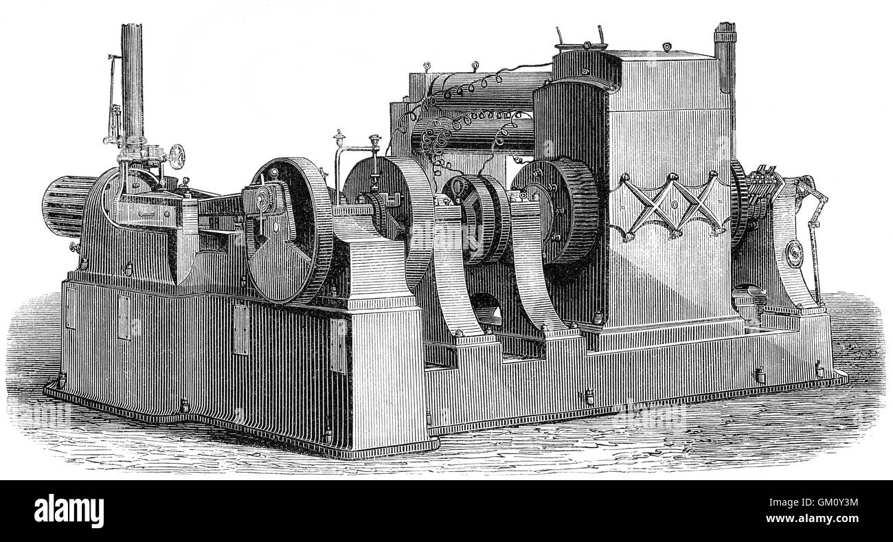 Generator by Thomas Alva Edison, 1847-1931, an American inventor and businessman Stock Photo