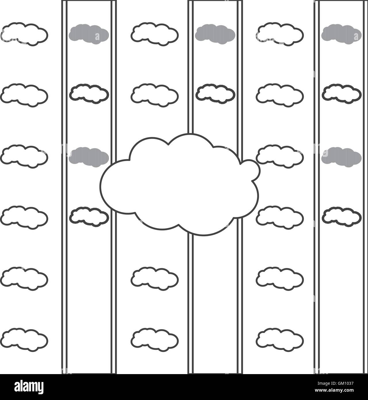 cloud shape pattern icon Stock Vector Image & Art - Alamy