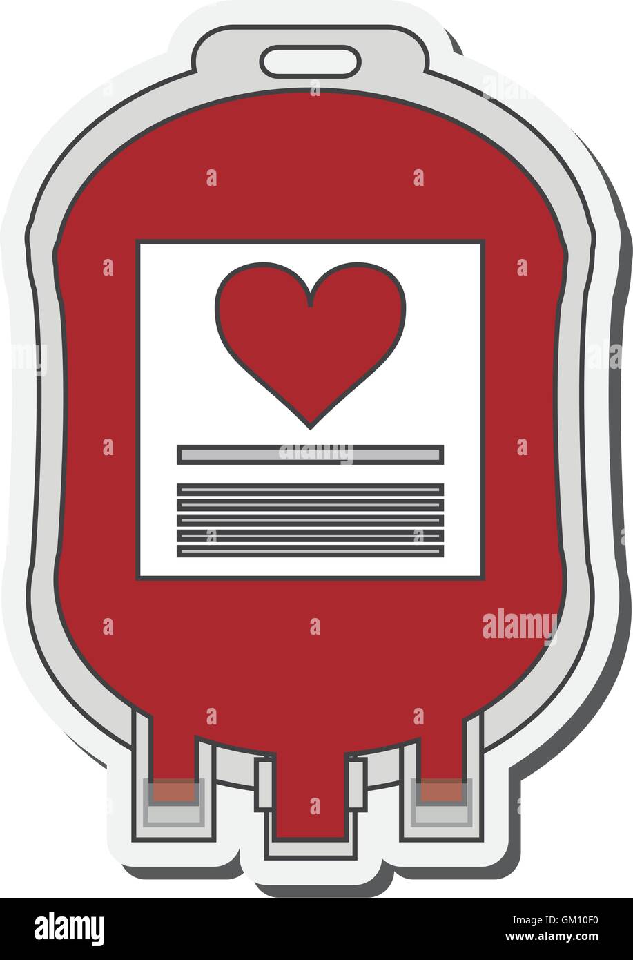 blood bag icon Stock Vector