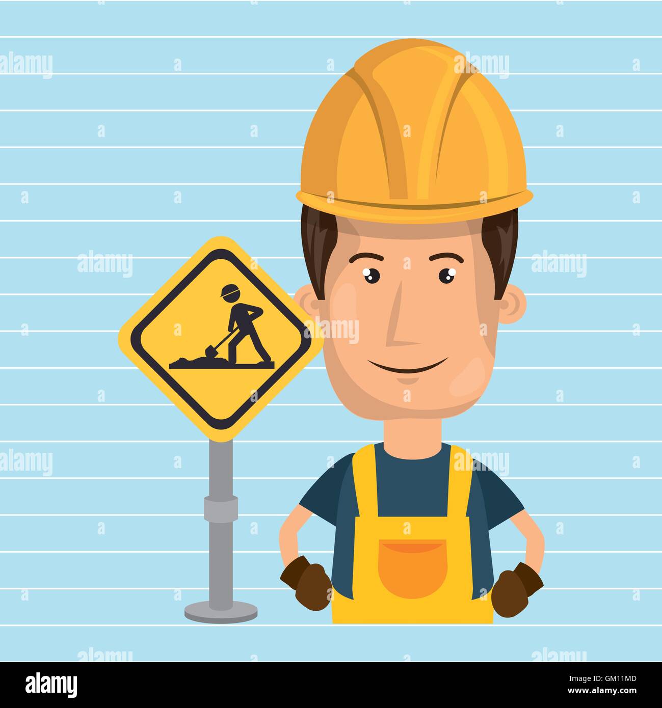 man worker construction Stock Vector Image & Art - Alamy