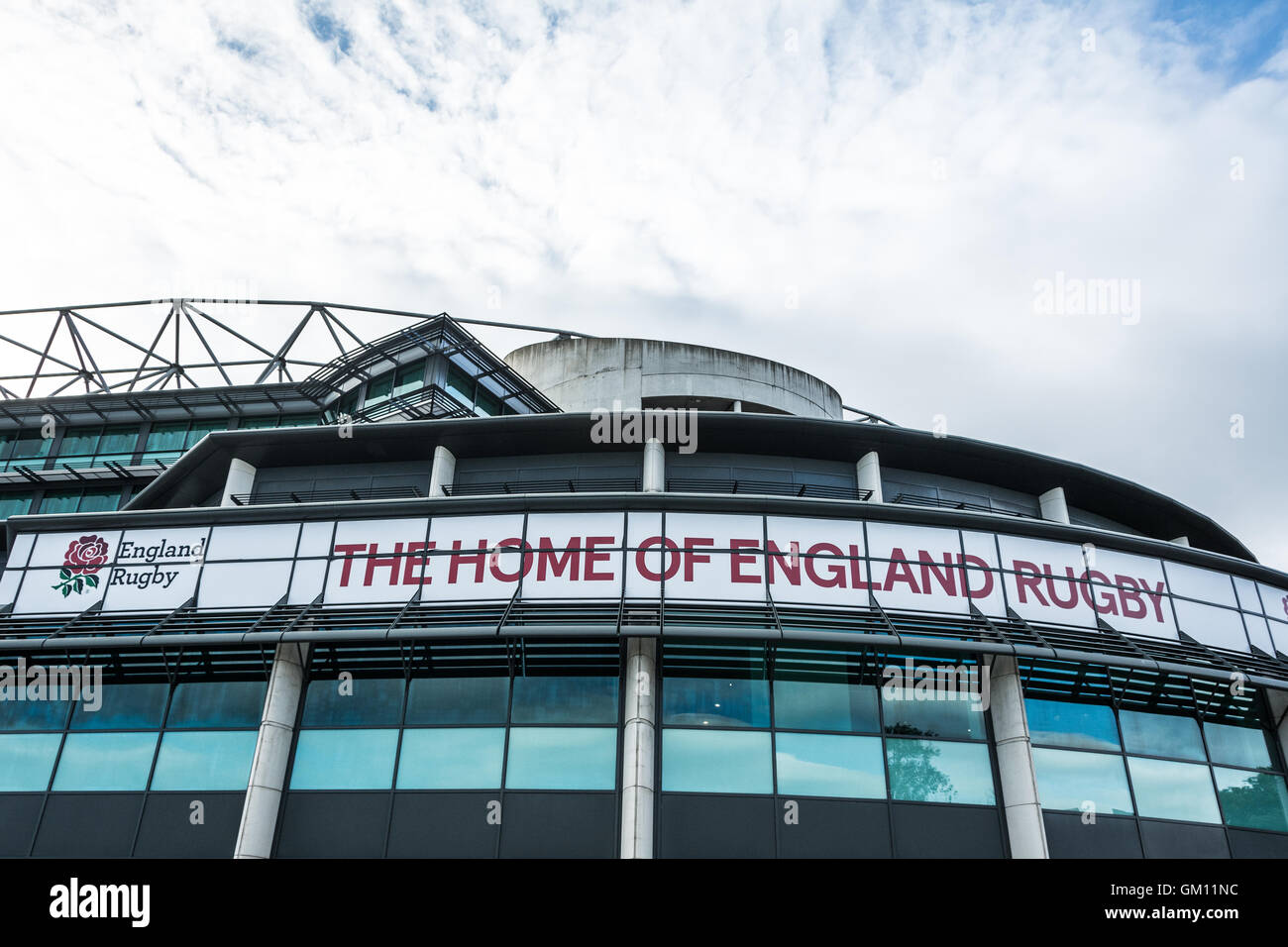 Exterior of Twickenham Rugby Stadium, London, England, U.K. Stock Photo