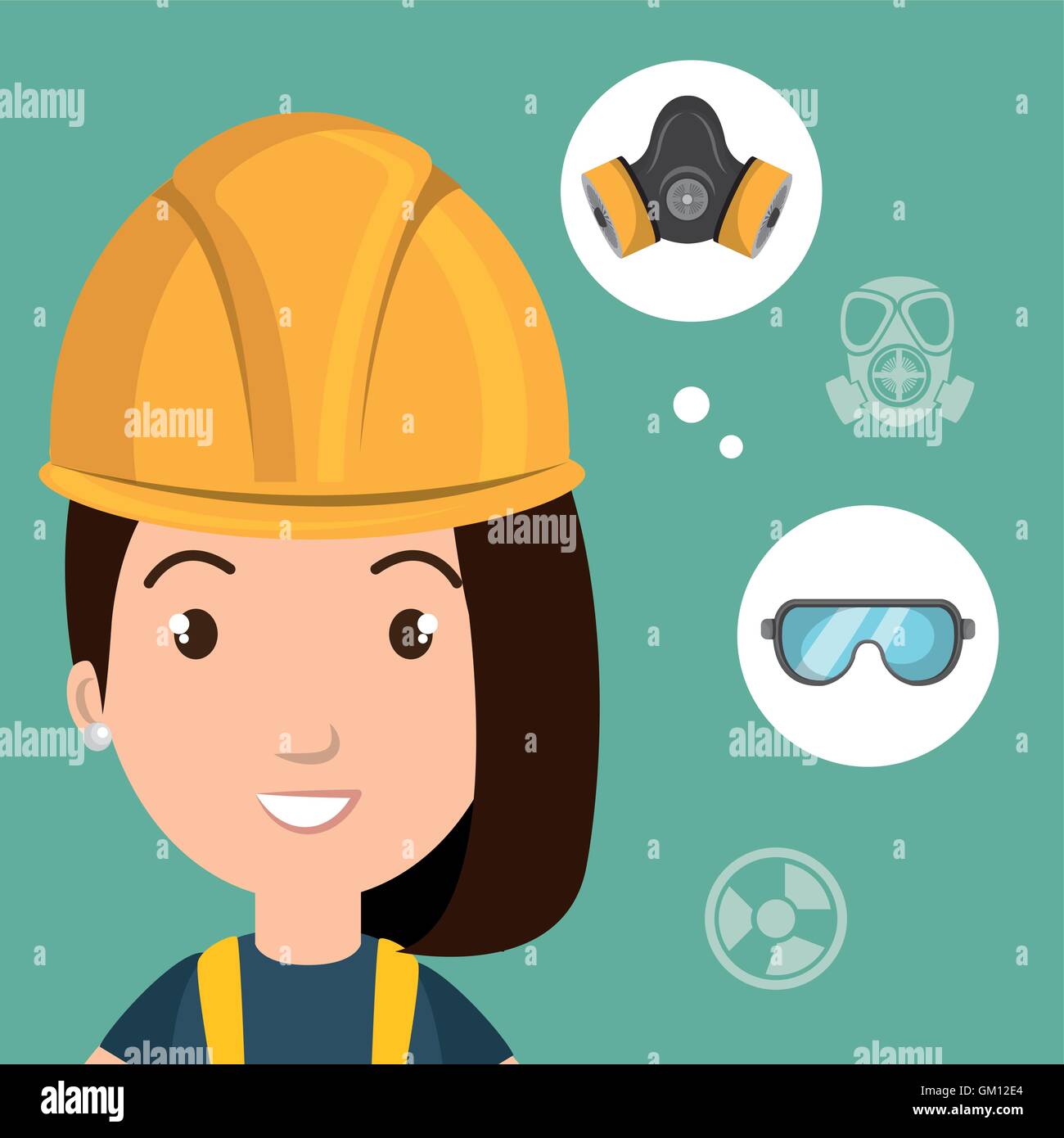 woman worker equipment protection Stock Vector Image & Art Alamy