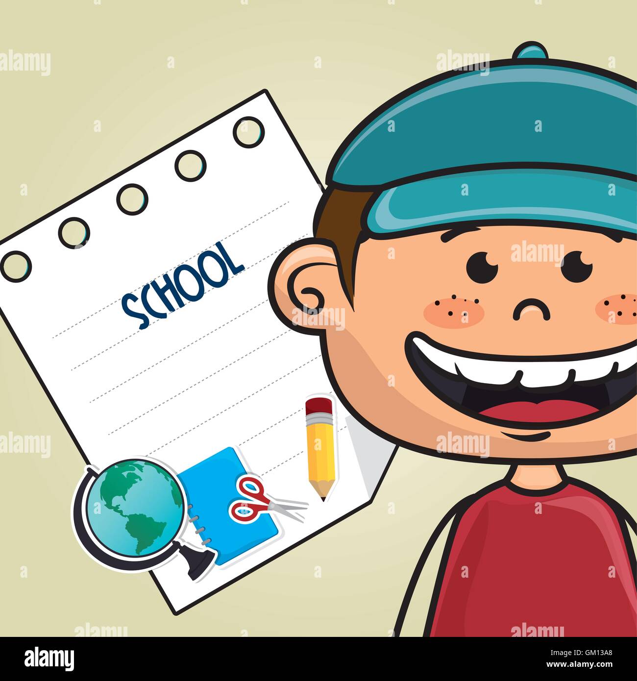 boy cartoon school student icon Stock Vector Image & Art - Alamy