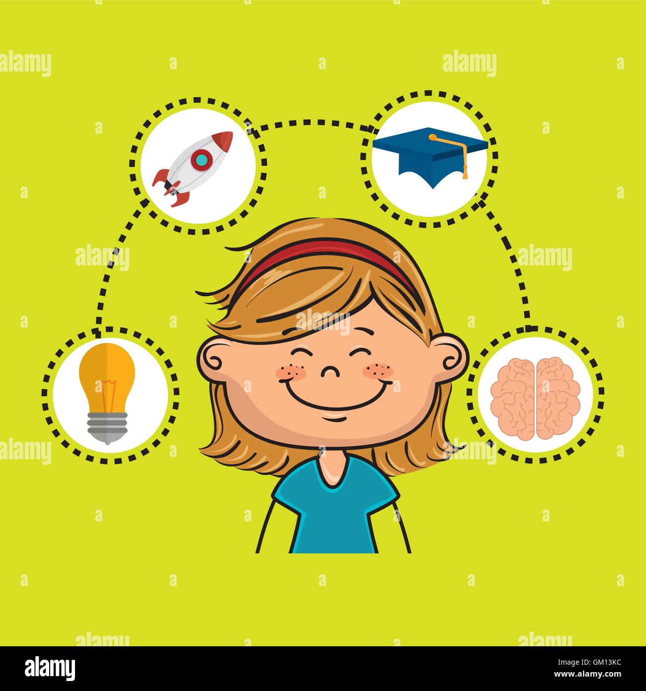 girl student idea avatar icon Stock Vector Image & Art - Alamy