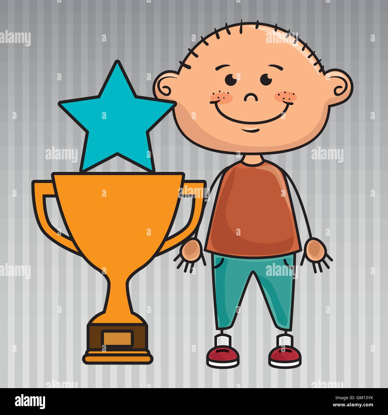 boy trophy star icon Stock Vector Image & Art - Alamy