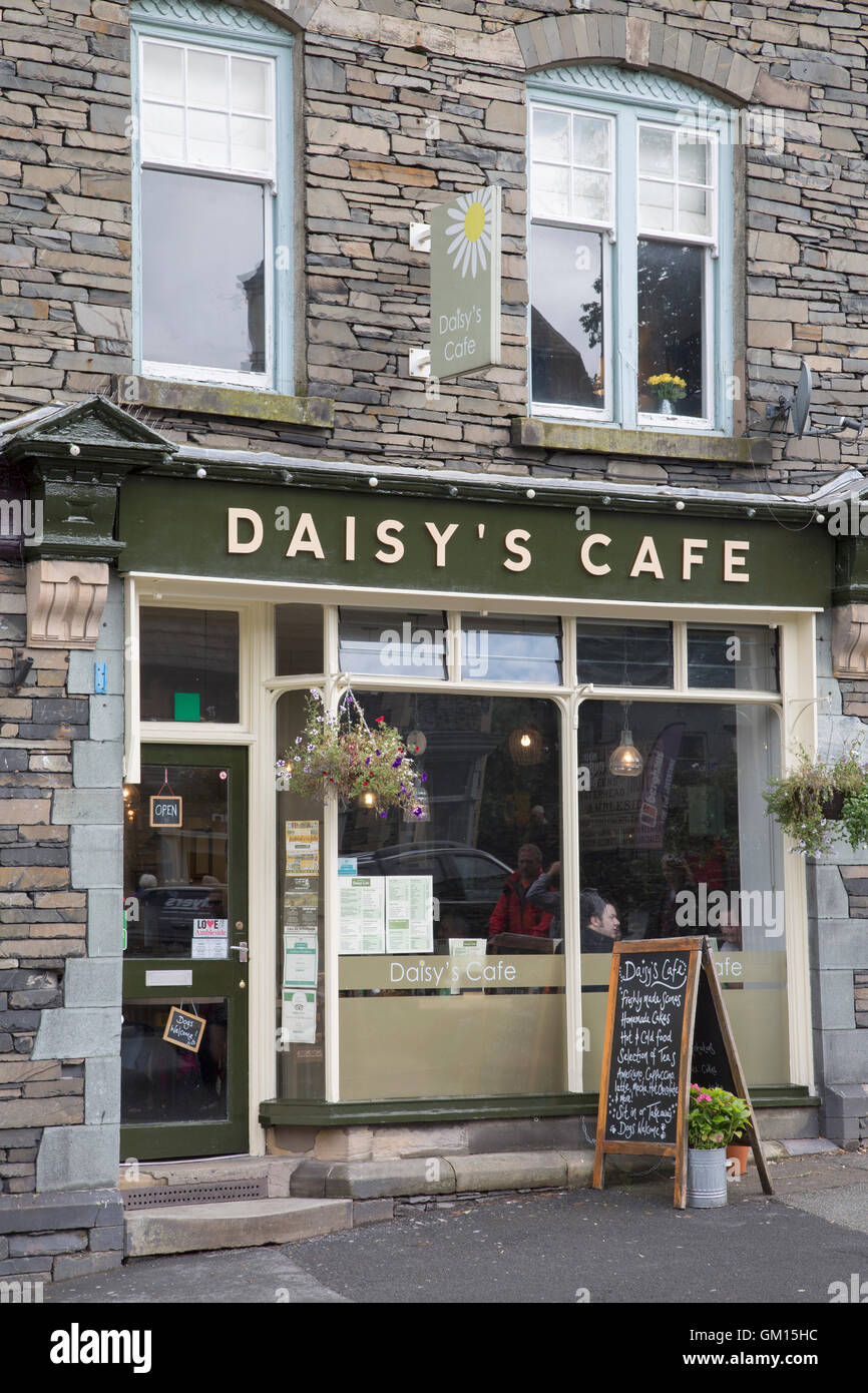 Daisy's Cafe, Ambleside; Lake District; England Stock Photo Alamy