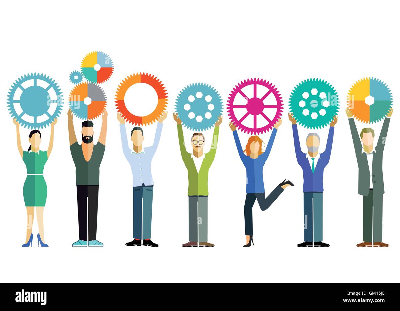 team work group Stock Vector Image & Art - Alamy