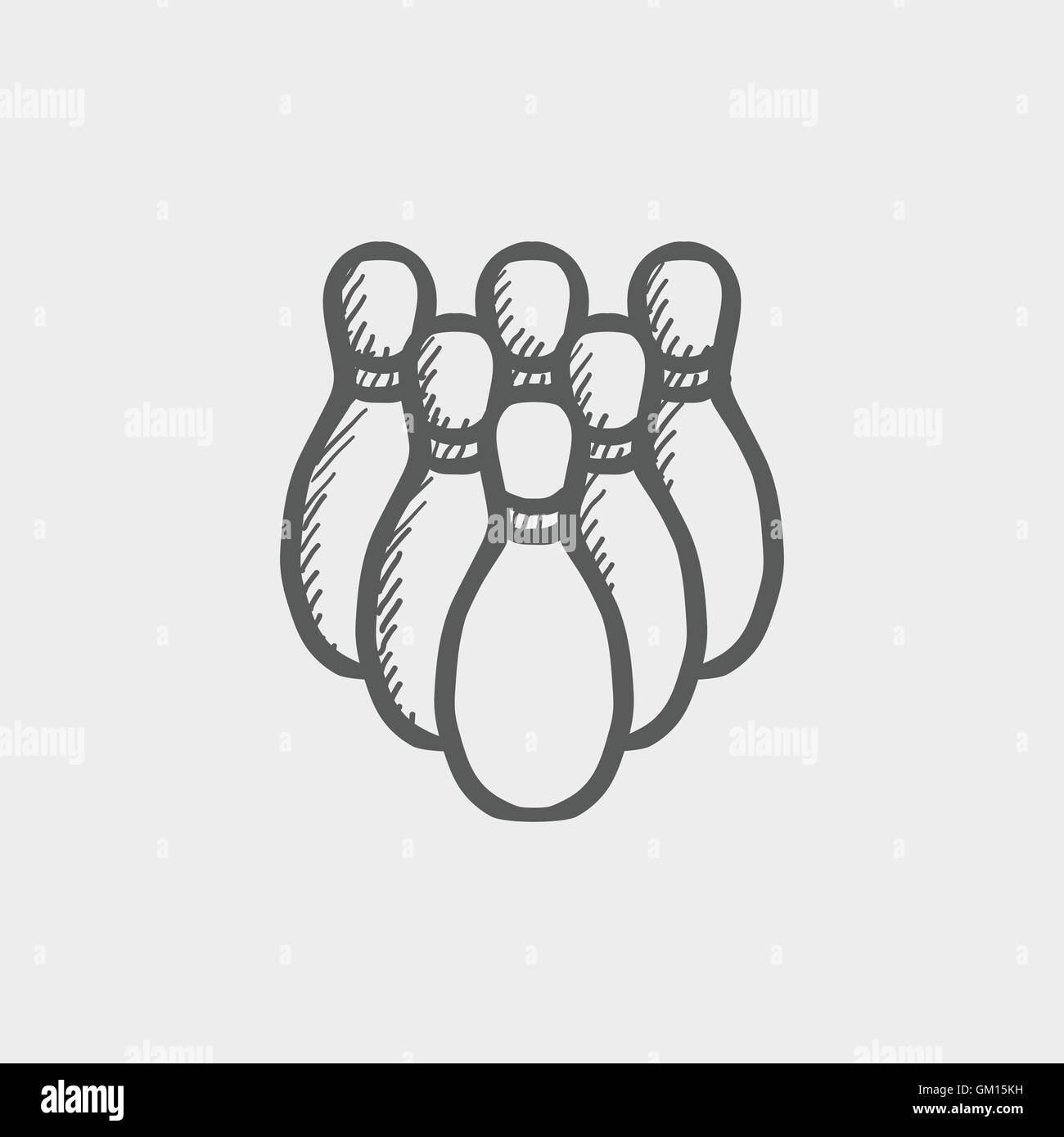 Drawing bowling ball pin equipment hires stock photography and images Alamy