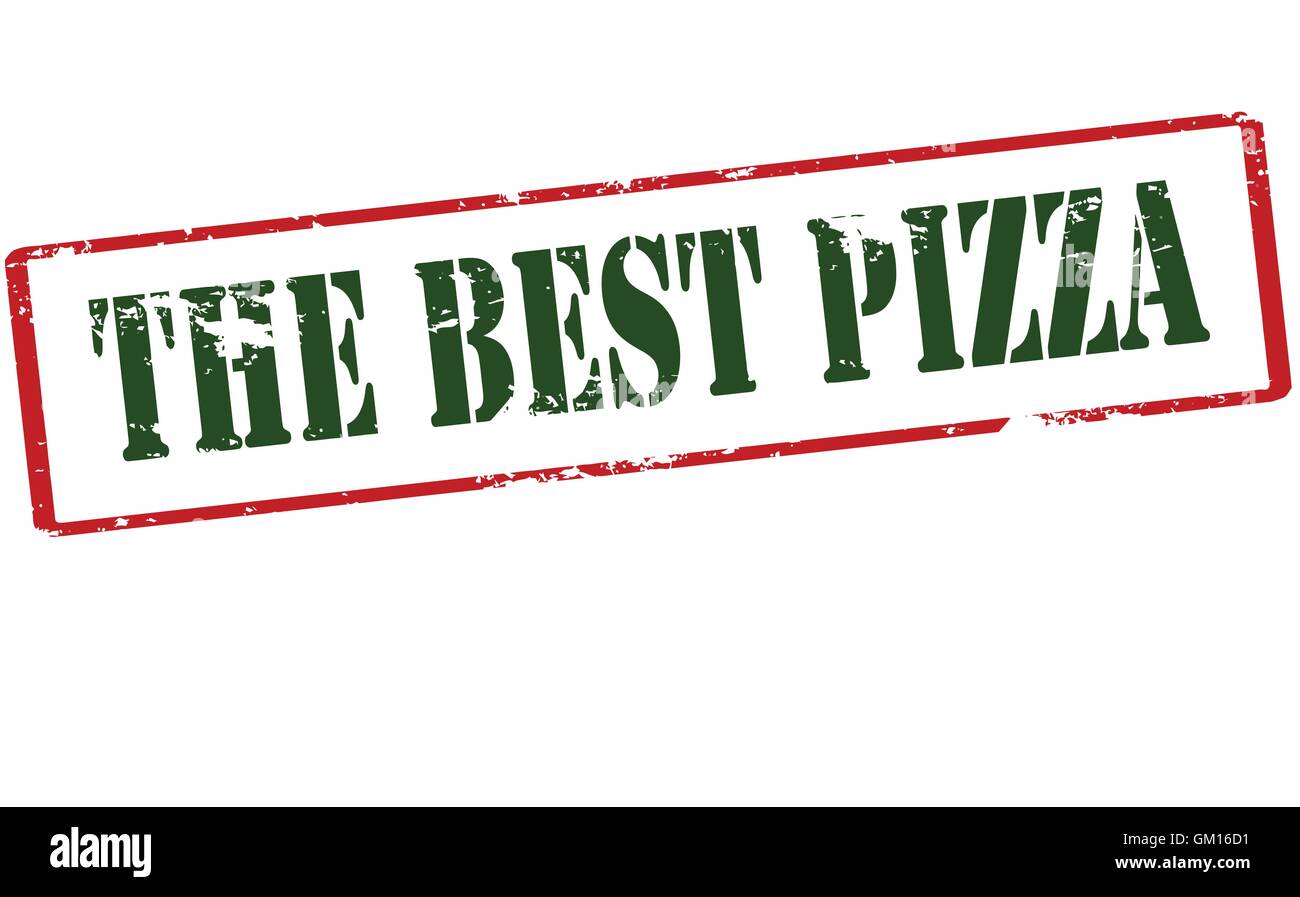 The best pizza Stock Vector