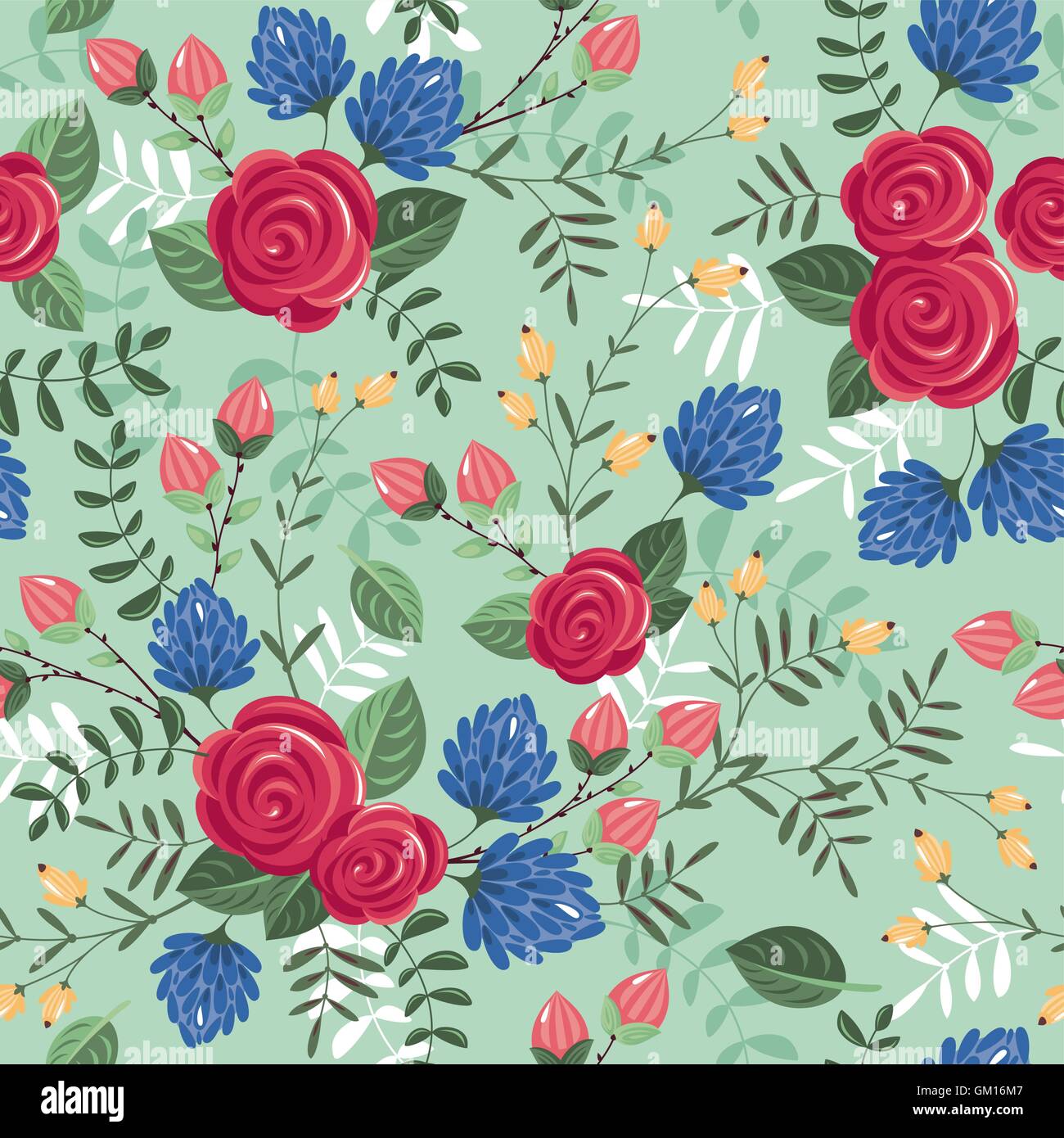 Seamless floral pattern Stock Vector Image & Art Alamy