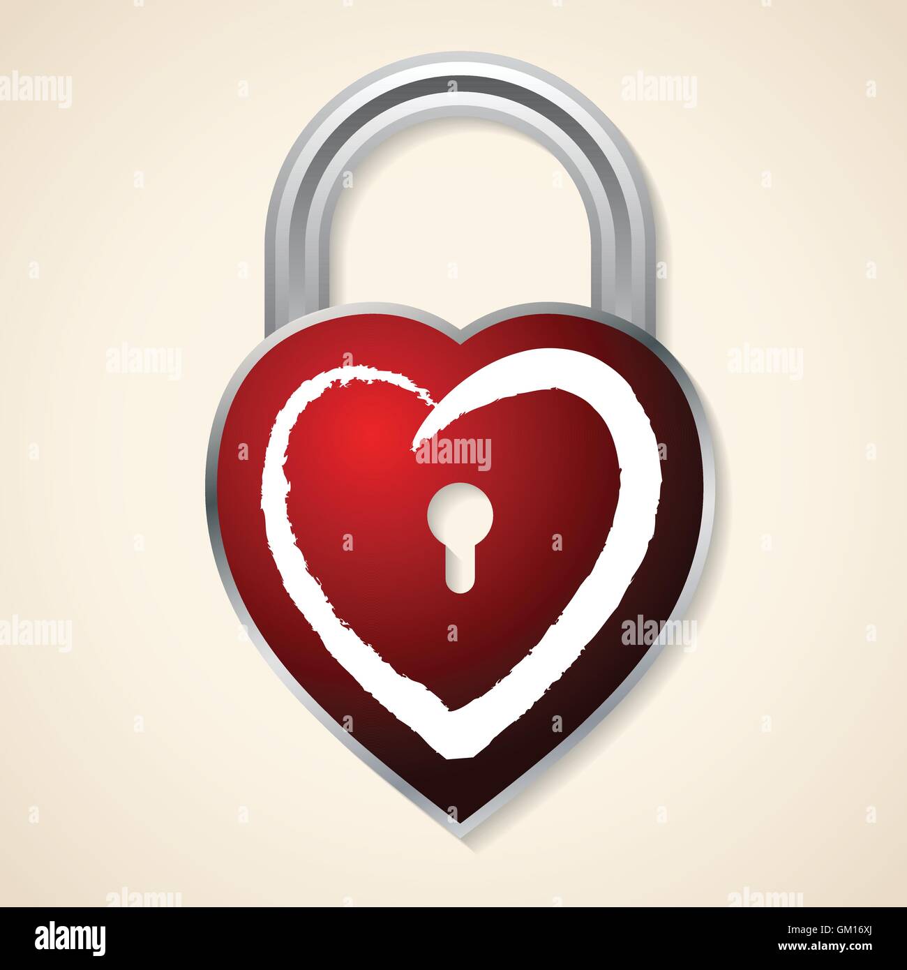 Red heart shaped padlock Stock Vector Image & Art - Alamy