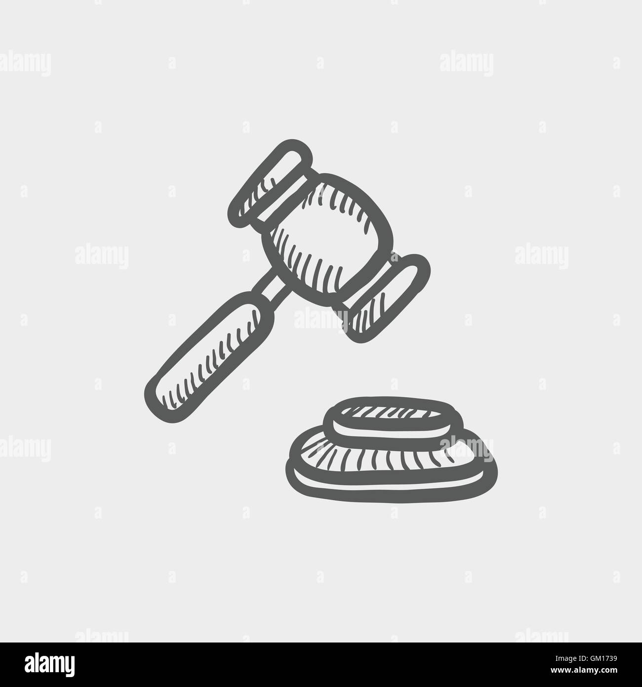 Gavel sketch icon Stock Vector Image & Art Alamy