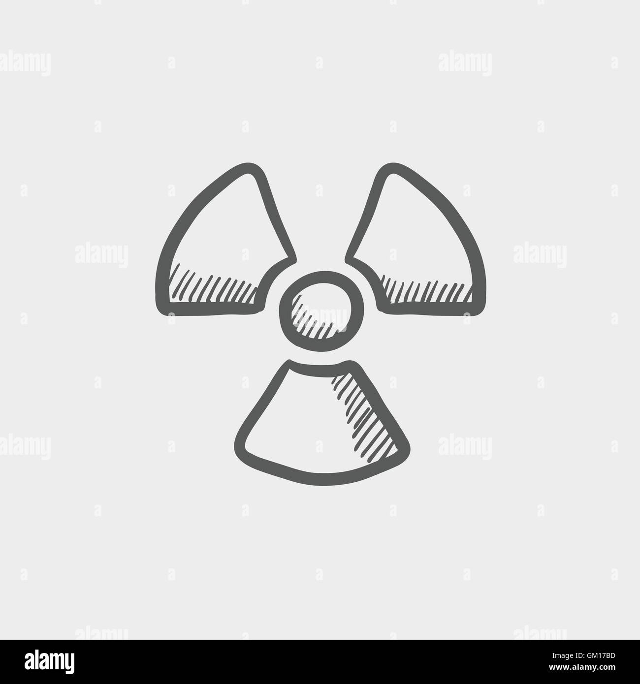 Propeller sketch icon Stock Vector