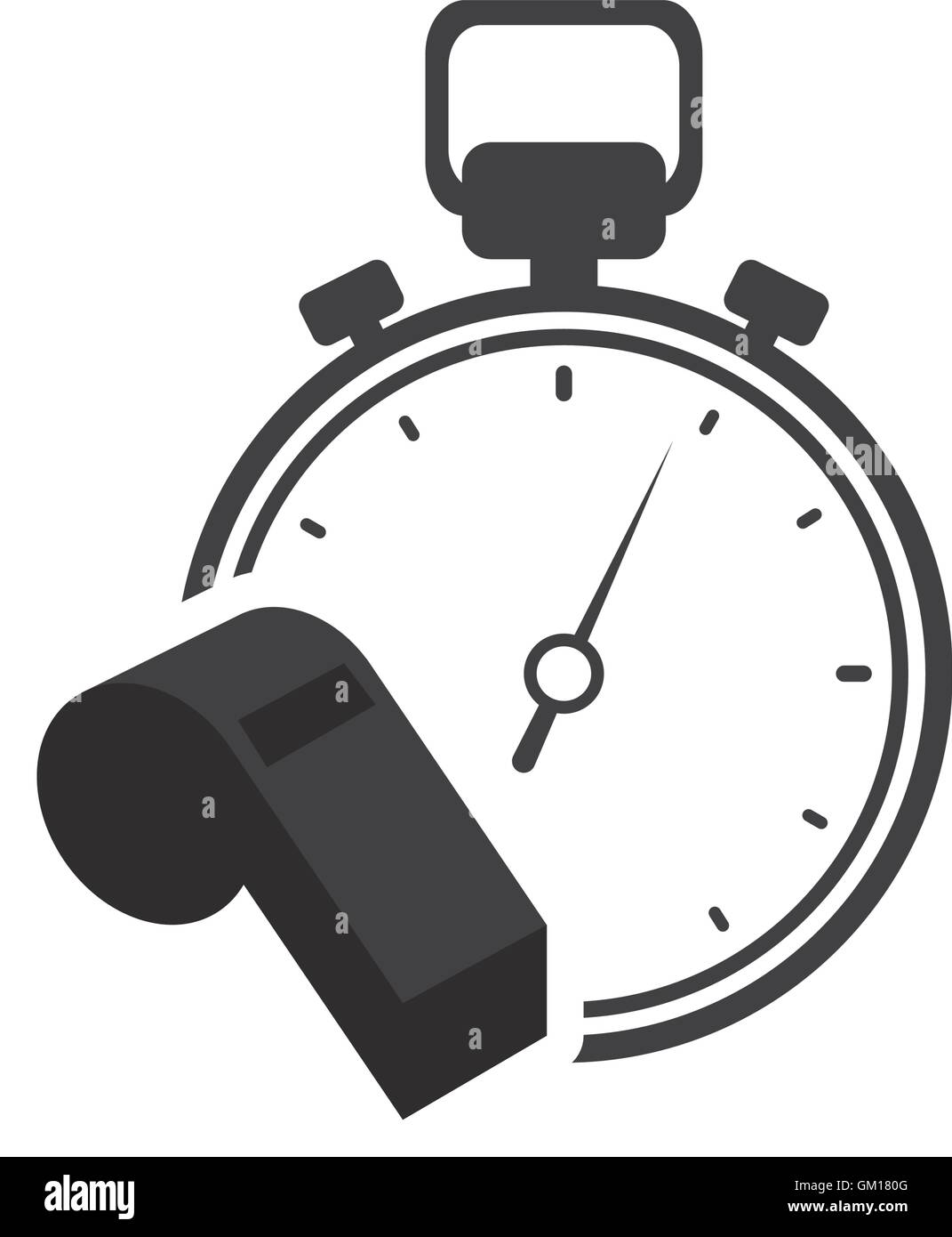 chronometer whistle healthy lifestyle design Stock Vector Image & Art ...