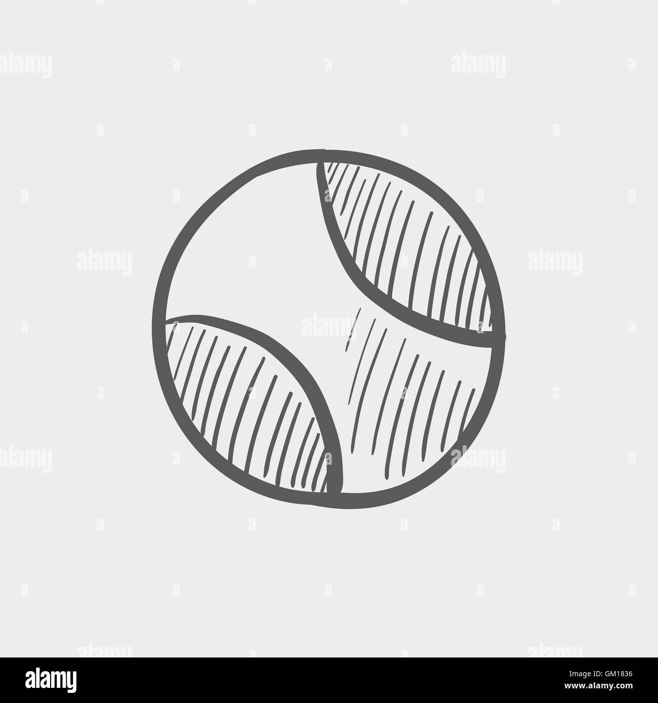 Tennis ball sketch icon Stock Vector Image & Art - Alamy
