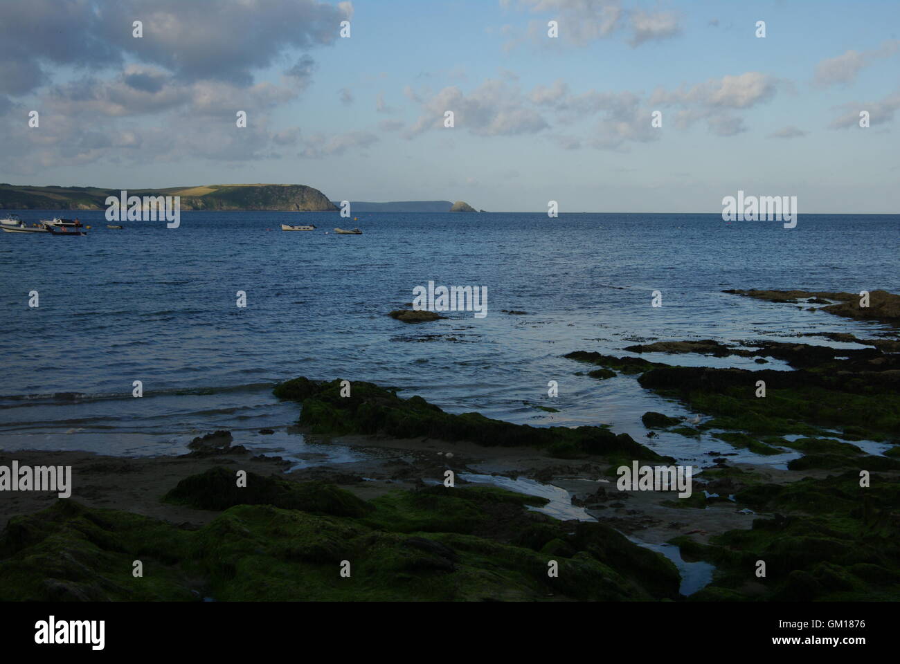 Roseland Peninsula, Cornwall. Looking from Portscatho Stock Photo Alamy