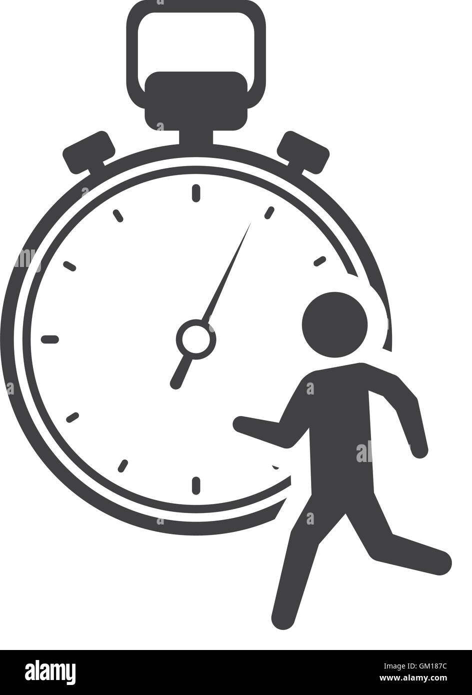 chronometer running healthy lifestyle design Stock Vector Image & Art ...