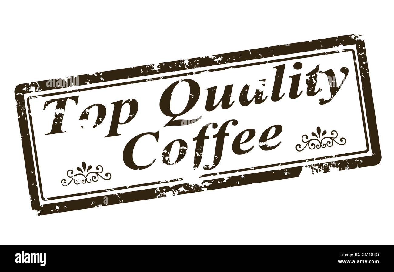 Top quality coffee Stock Vector