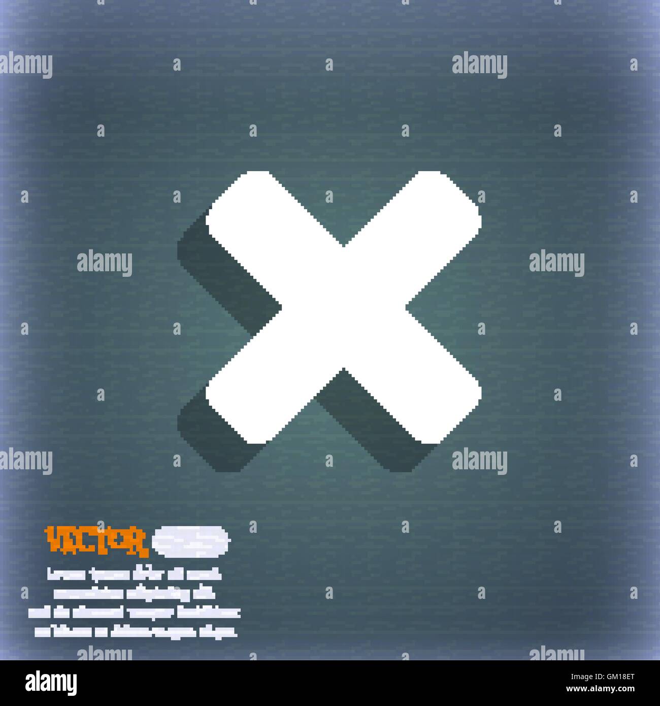 Vector grunge X mark. Crossed X slash symbol. Cross design element to  cancel, reject and refuse something Stock Vector Image & Art - Alamy