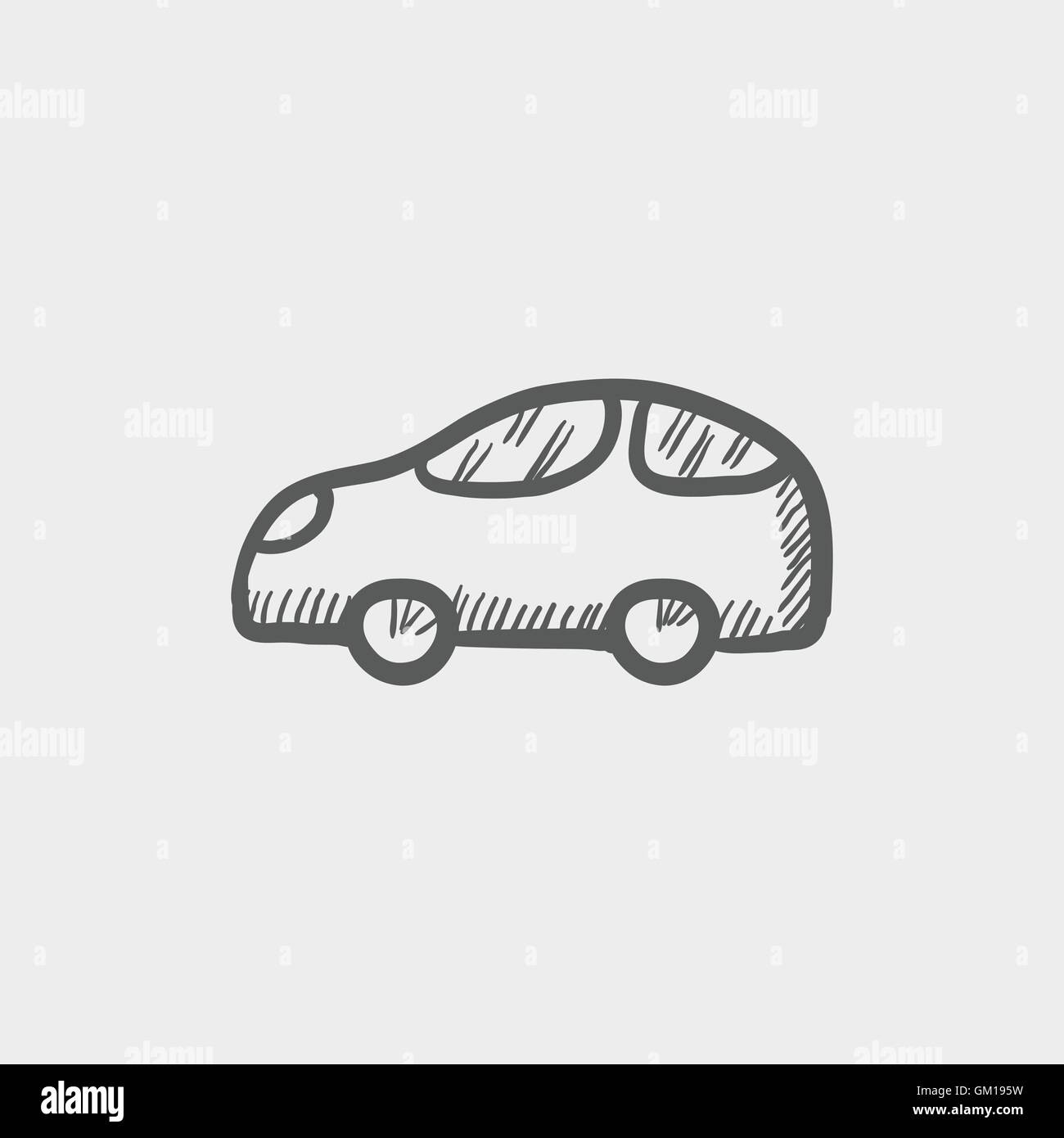 Car Sketch Icon Stock Vector Image Art Alamy