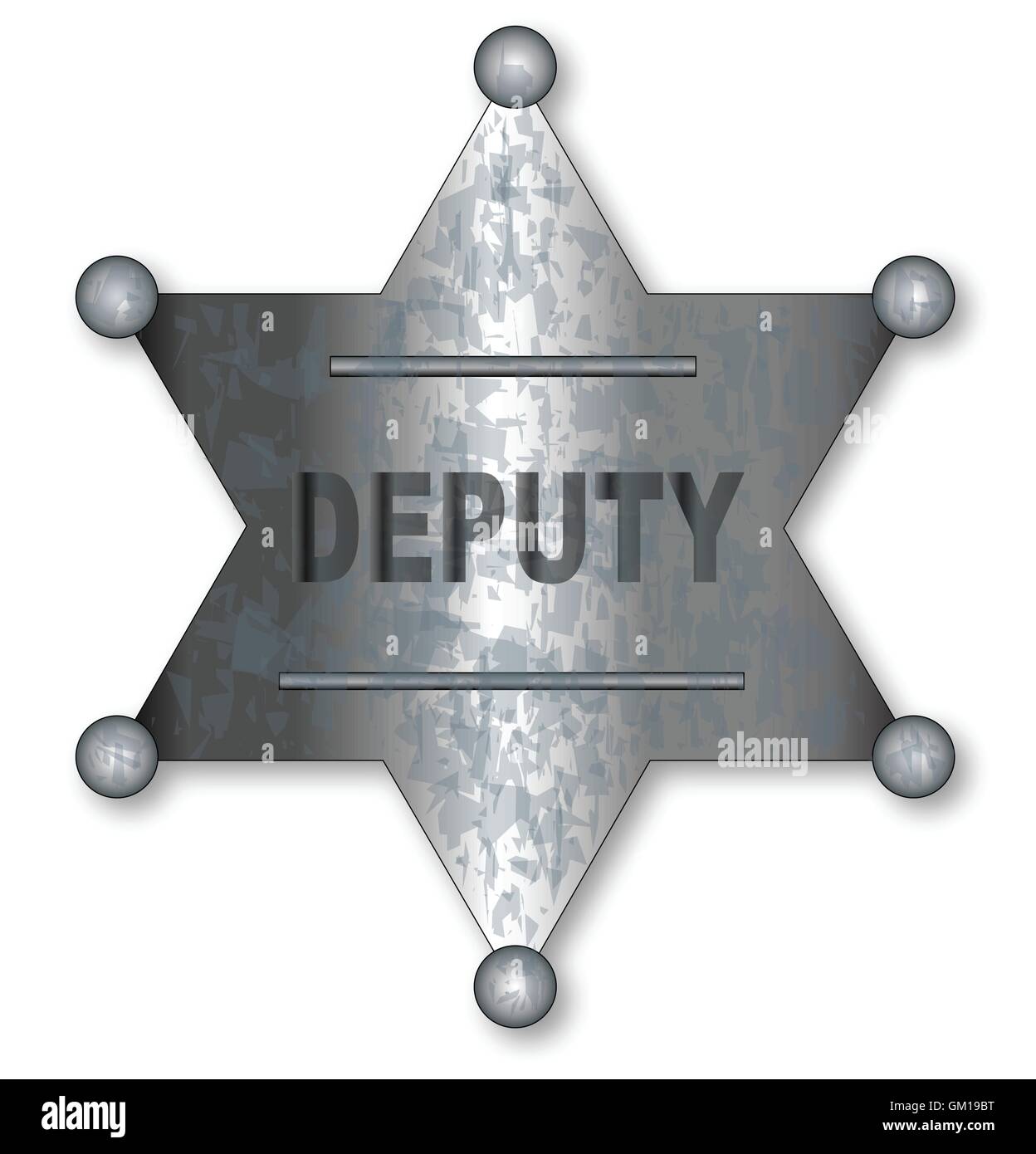 Deputy Badge Stock Vector