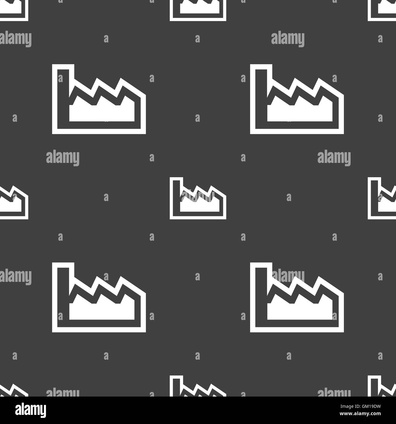 Chart icon sign. Seamless pattern on a gray background. Vector Stock ...