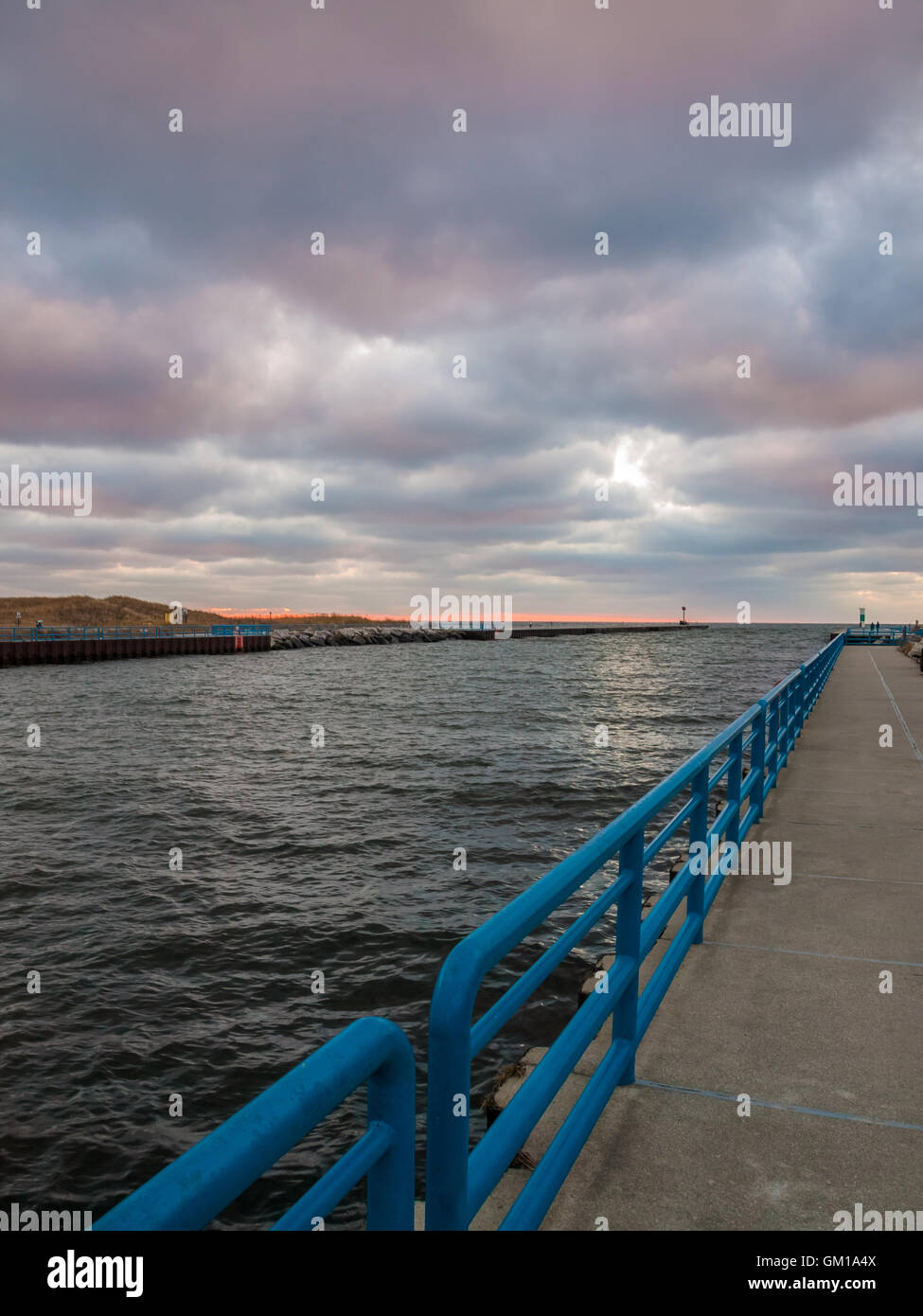 White River Channel and Lighthouse Whitehall Michigan, Wabiningo