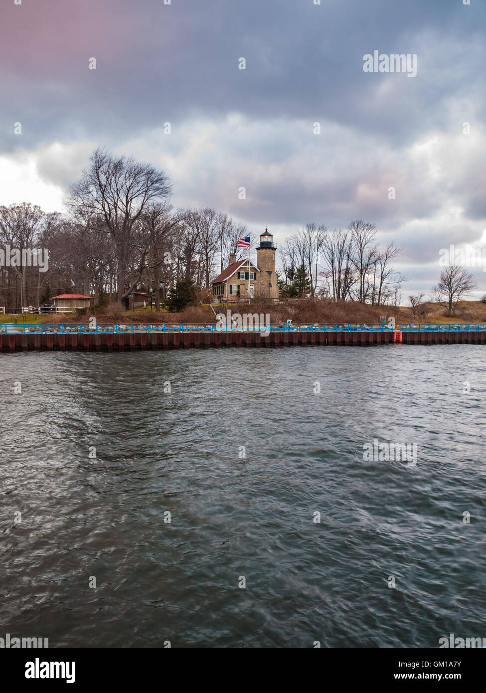 White River Channel and Lighthouse Whitehall Michigan, Wabiningo