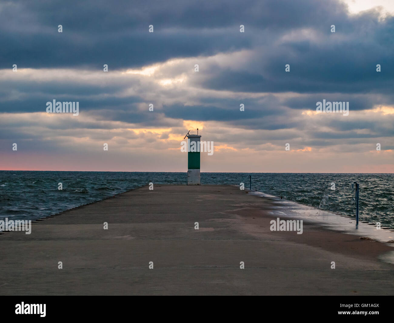 White River Channel and Lighthouse Whitehall Michigan, Wabiningo