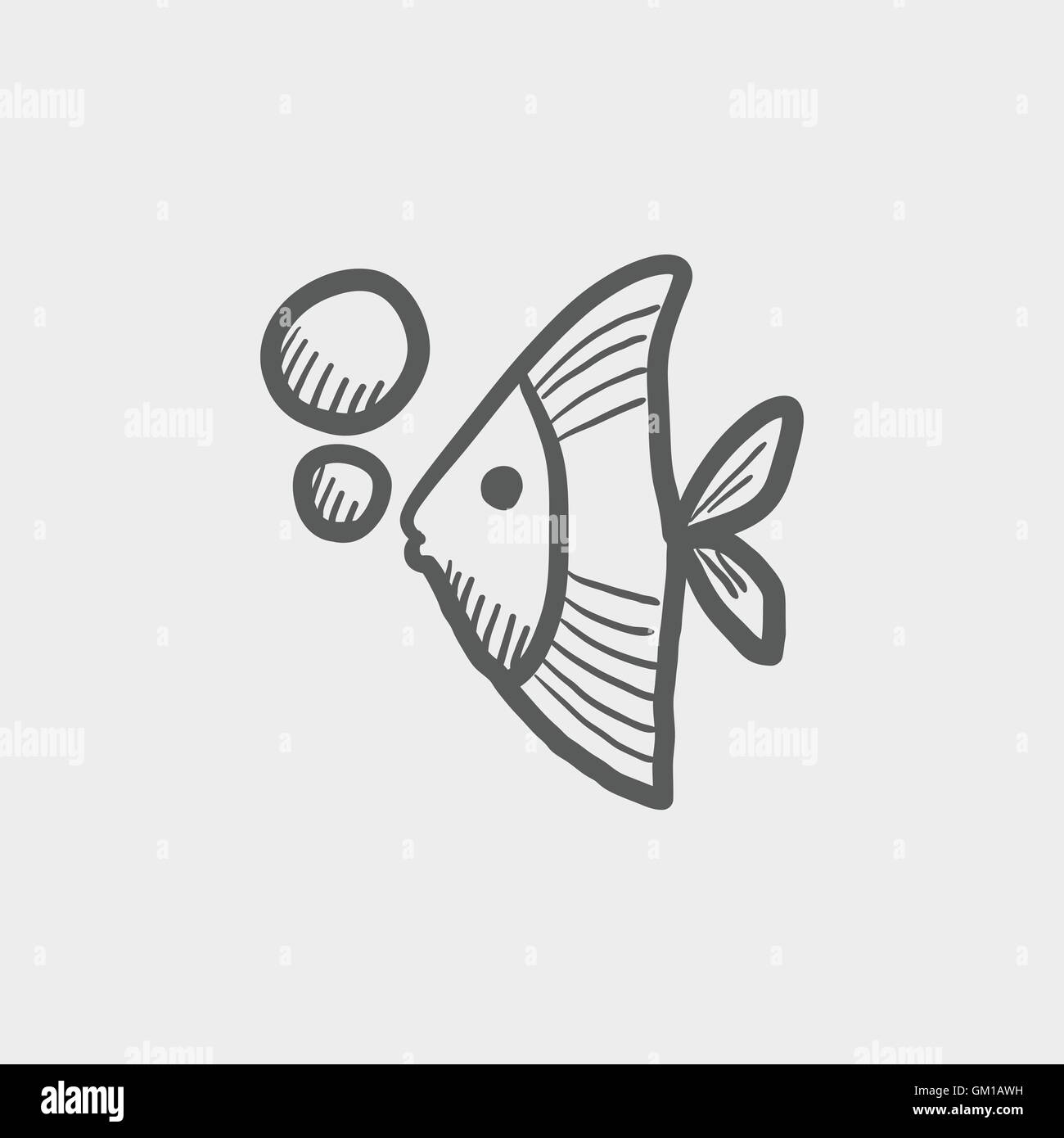 Tropical fish sketch icon Stock Vector Image & Art - Alamy