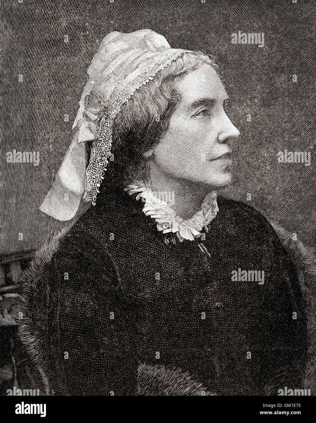 Catherine Gladstone, née Glynne, 1812 – 1900.  Wife of British Prime Minister William Ewart Gladstone. Stock Photo