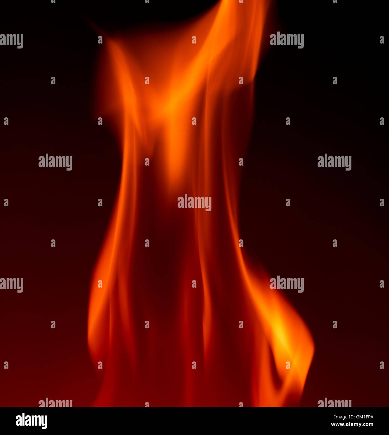 Glowing Fire Flame Stock Photo Alamy