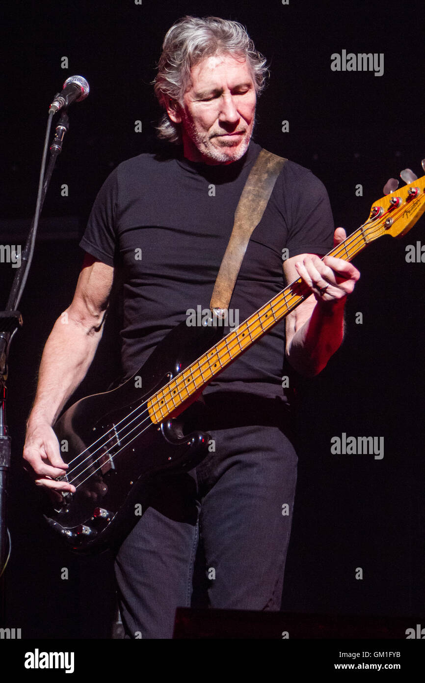 Milan Italy. 02th April 2011. British singer and bassist ROGER WATERS performs live on stage at Mediolanum Forum during 'The Wal Stock Photo