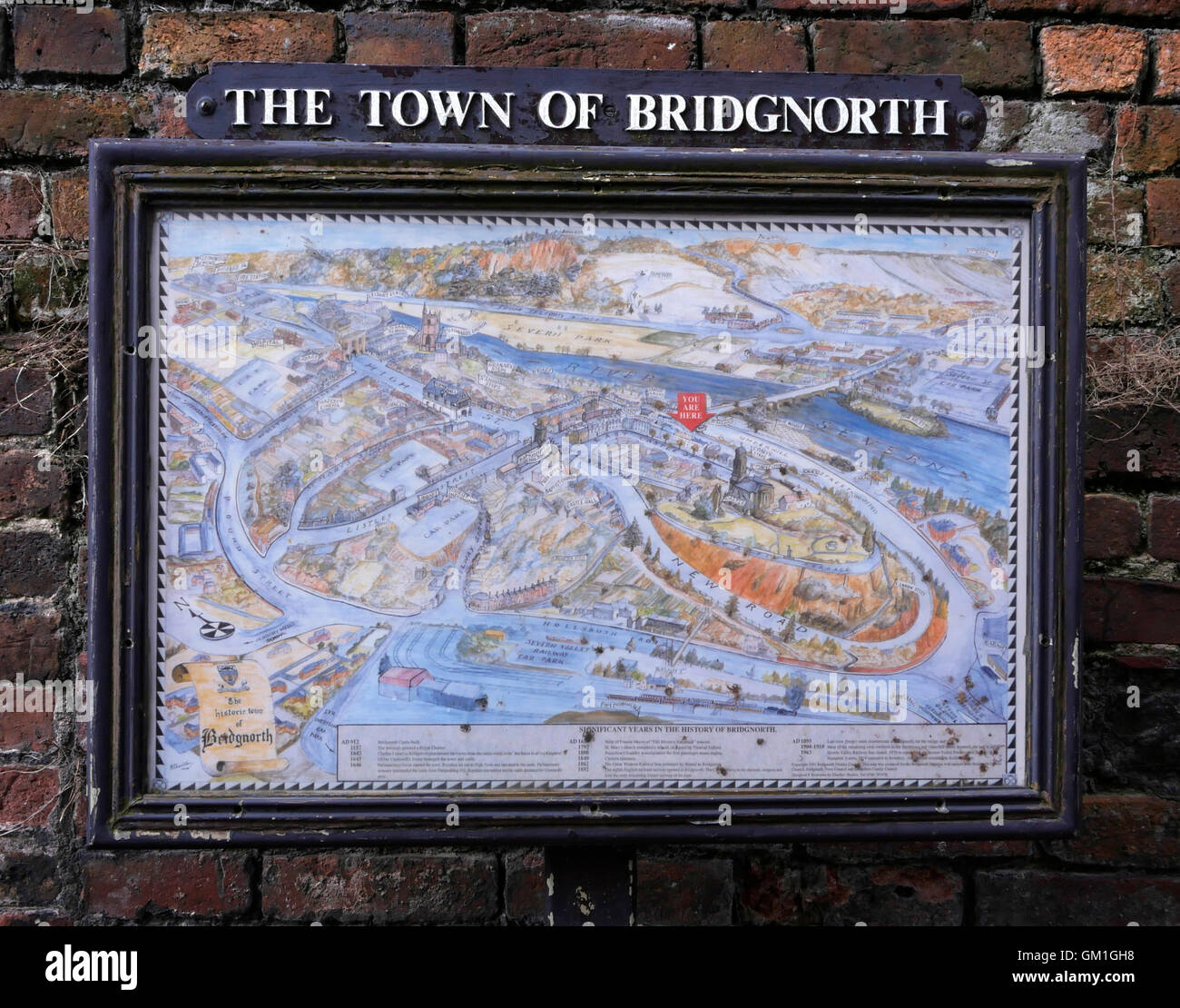 Bridgnorth town map hires stock photography and images Alamy