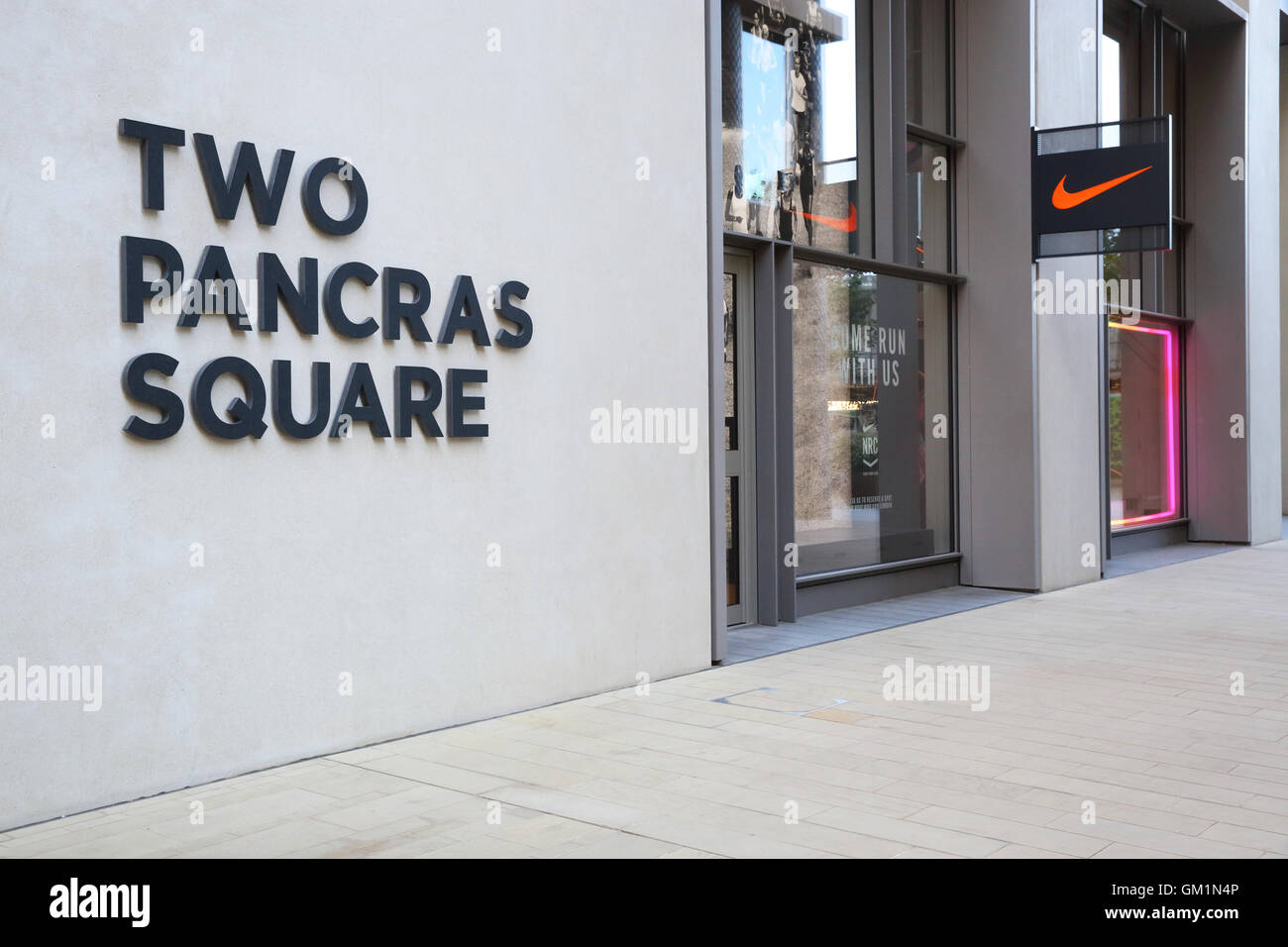 Nike sports superstore at 2 Pancras Square, at Kings Cross, north London, England, UK Photo Alamy