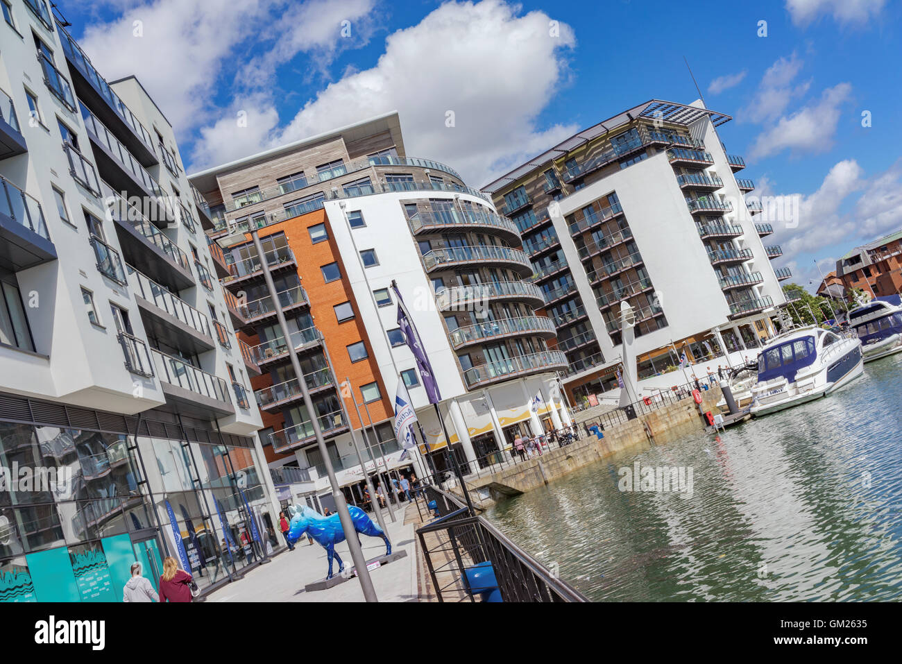 The modern face of Ocean Village in Southampton Stock Photo Alamy