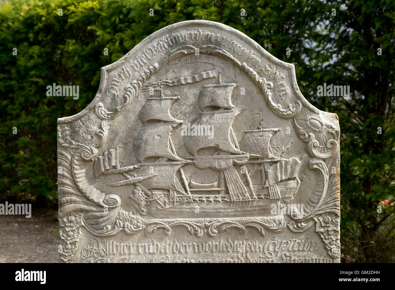 Sailing ship gravestone headstone hires stock photography and images