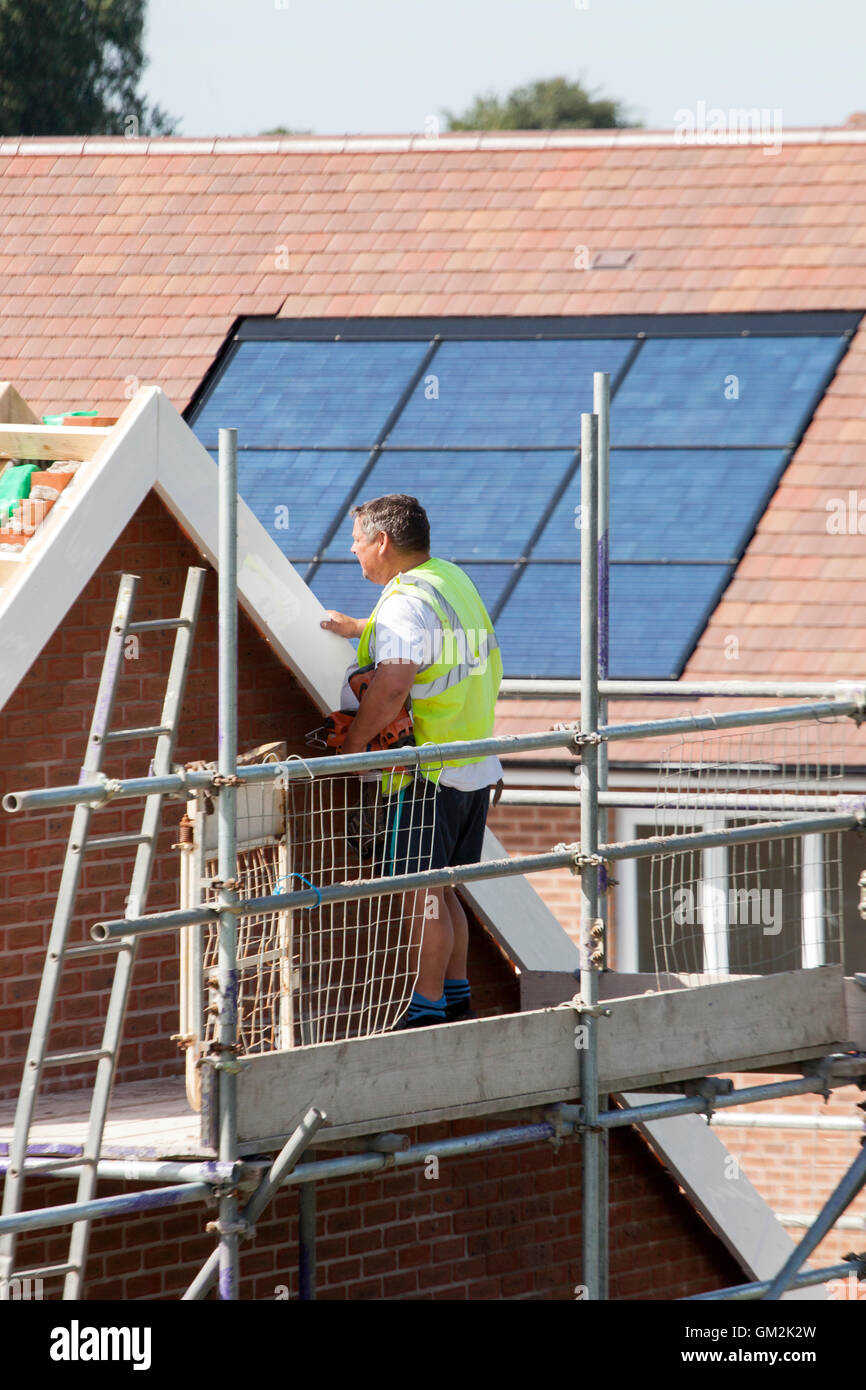Roofing contractors New Build development houses nearing completion