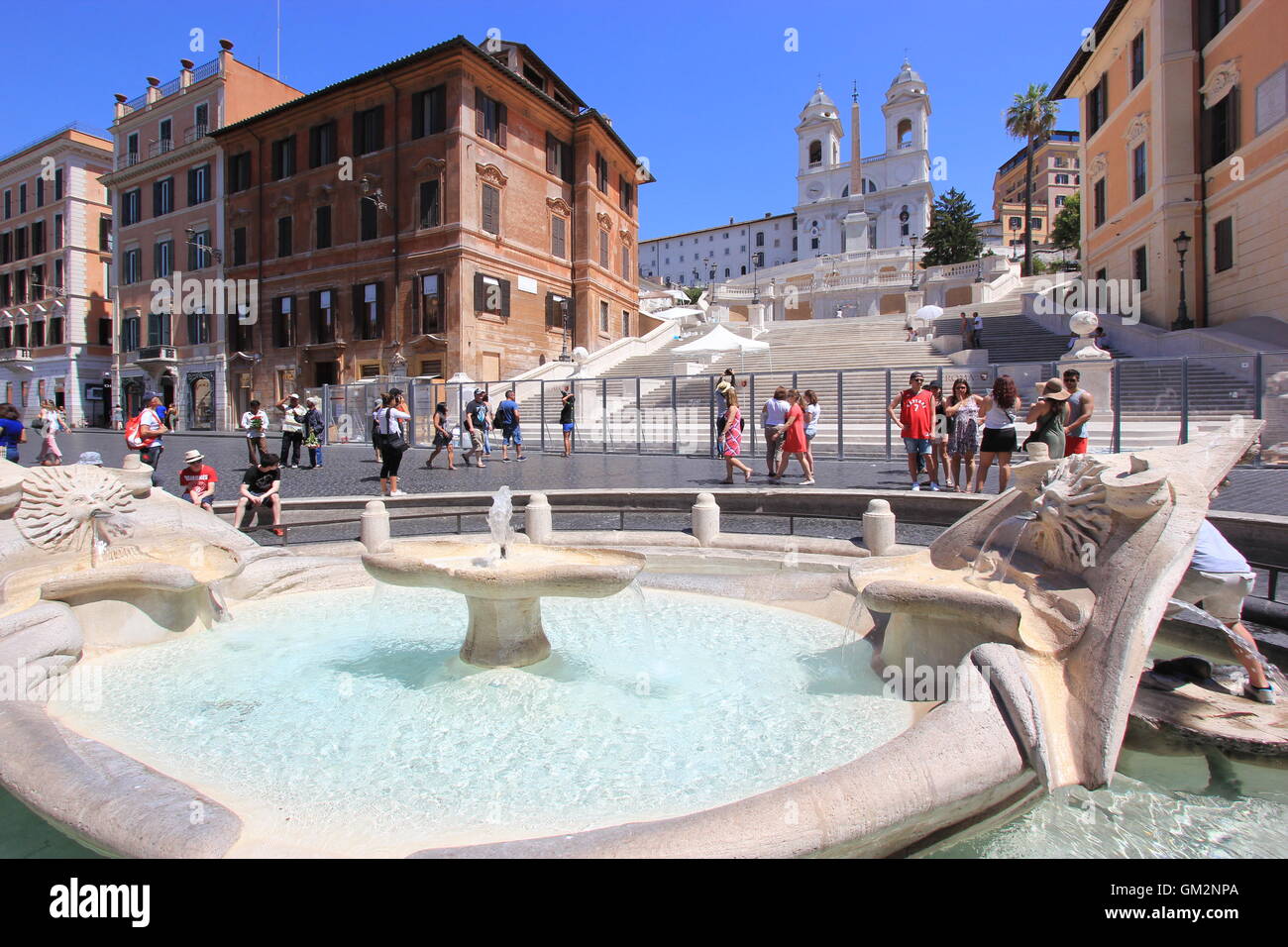 Fontana della Barcaccia in Rome, Italy Stock Photo