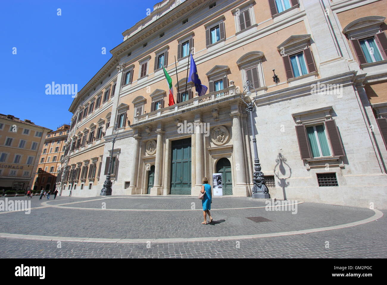 Palazzo Montecitorio is a building in Rome, where the seat of the ...