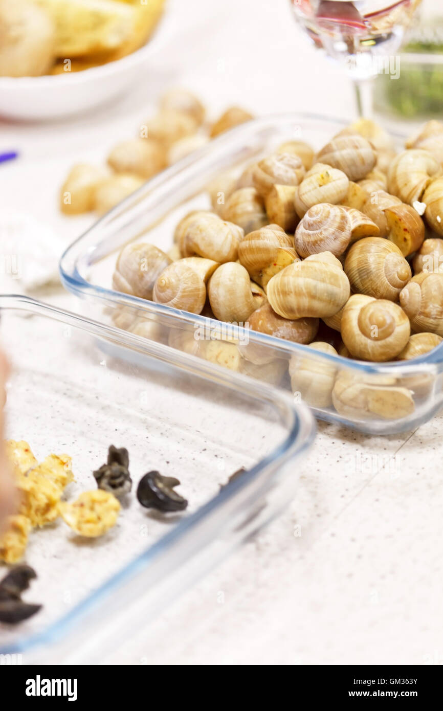 french snails escargot Stock Photo Alamy