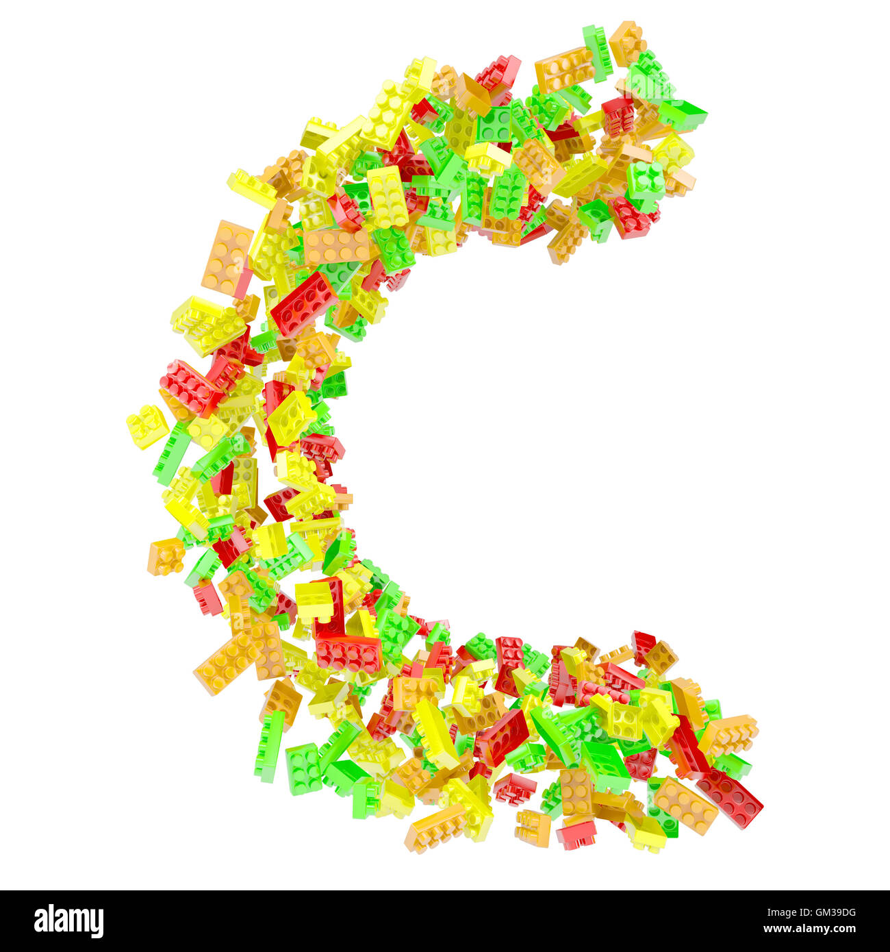 The letter C is made up of children's blocks Stock Photo - Alamy